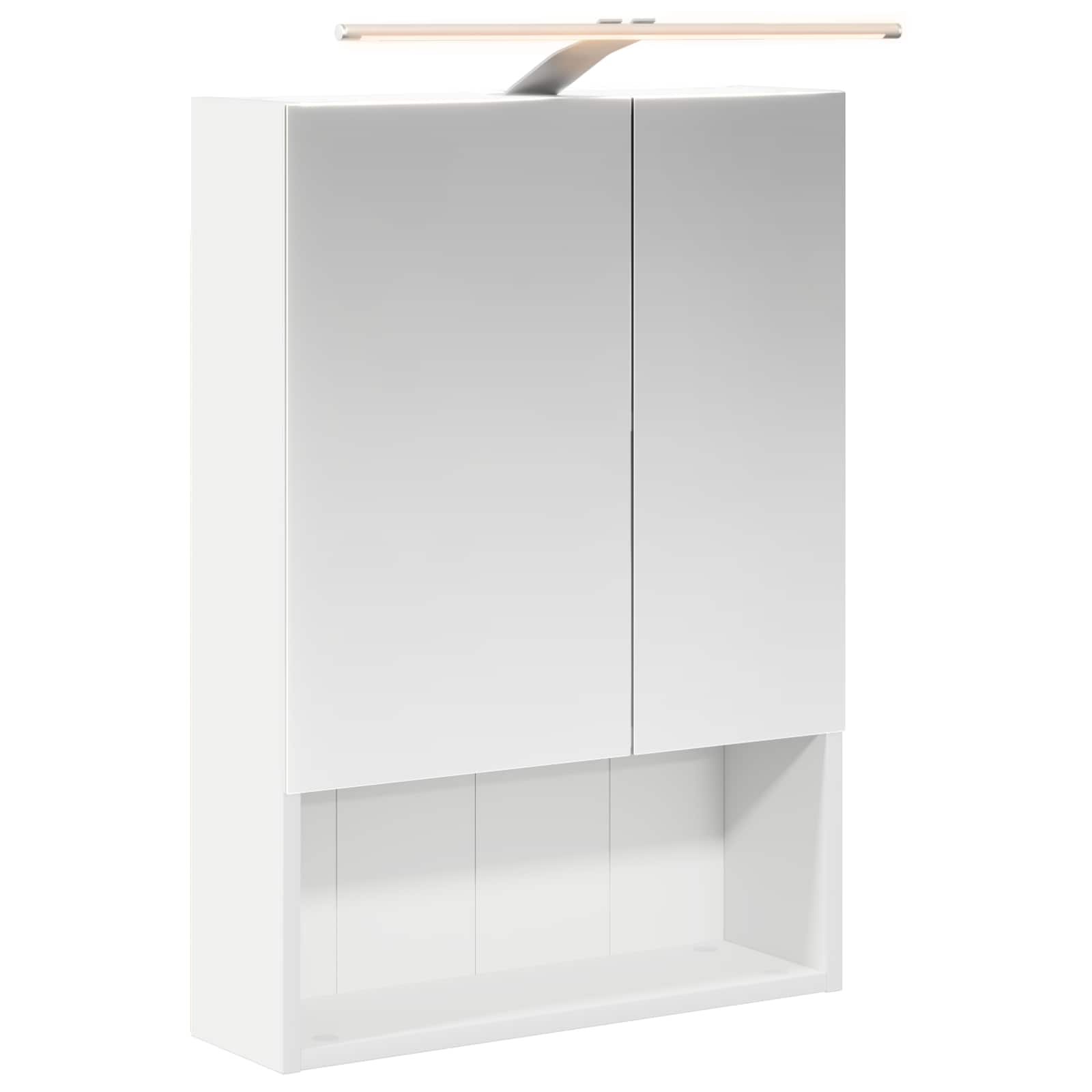Koupelnová zrcadlová skříň s policí Bílá 50 x 14,5 x 70 cm - obrázek 2