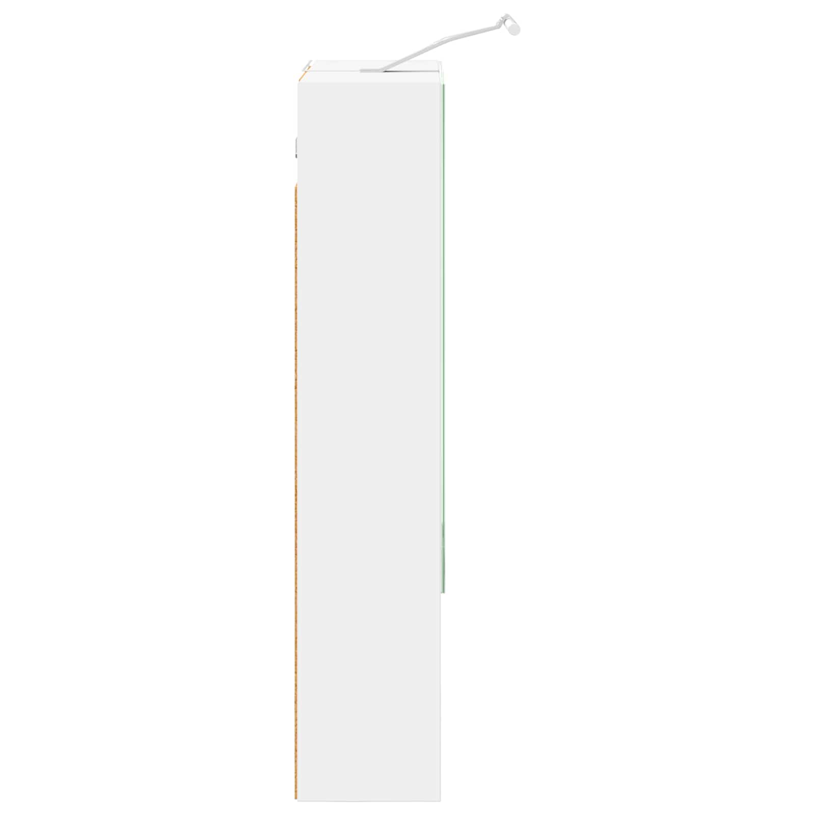 Koupelnová zrcadlová skříň s policí Bílá 50 x 14,5 x 70 cm - obrázek 8