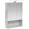 vidaXL Vannitoa peeglikapp Betoonhall 50 x 14,5 x 70 cm Tehispuit
