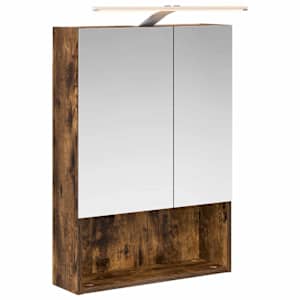 Koupelnová zrcadlová skříň Kouřový dub 50 x 14,5 x 70 cm - obrázek 2