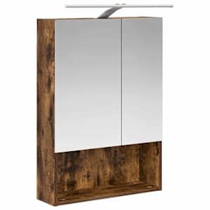 Koupelnová zrcadlová skříň Kouřový dub 50 x 14,5 x 70 cm - obrázek 5