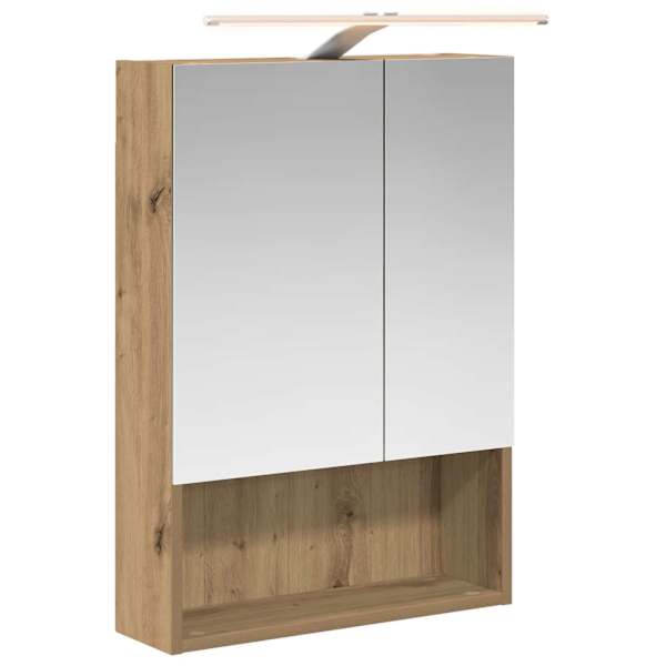 vidaXL Vannitoa peeglikapp Artisani tamme 50 x 14,5 x 70 cm Tehispuit