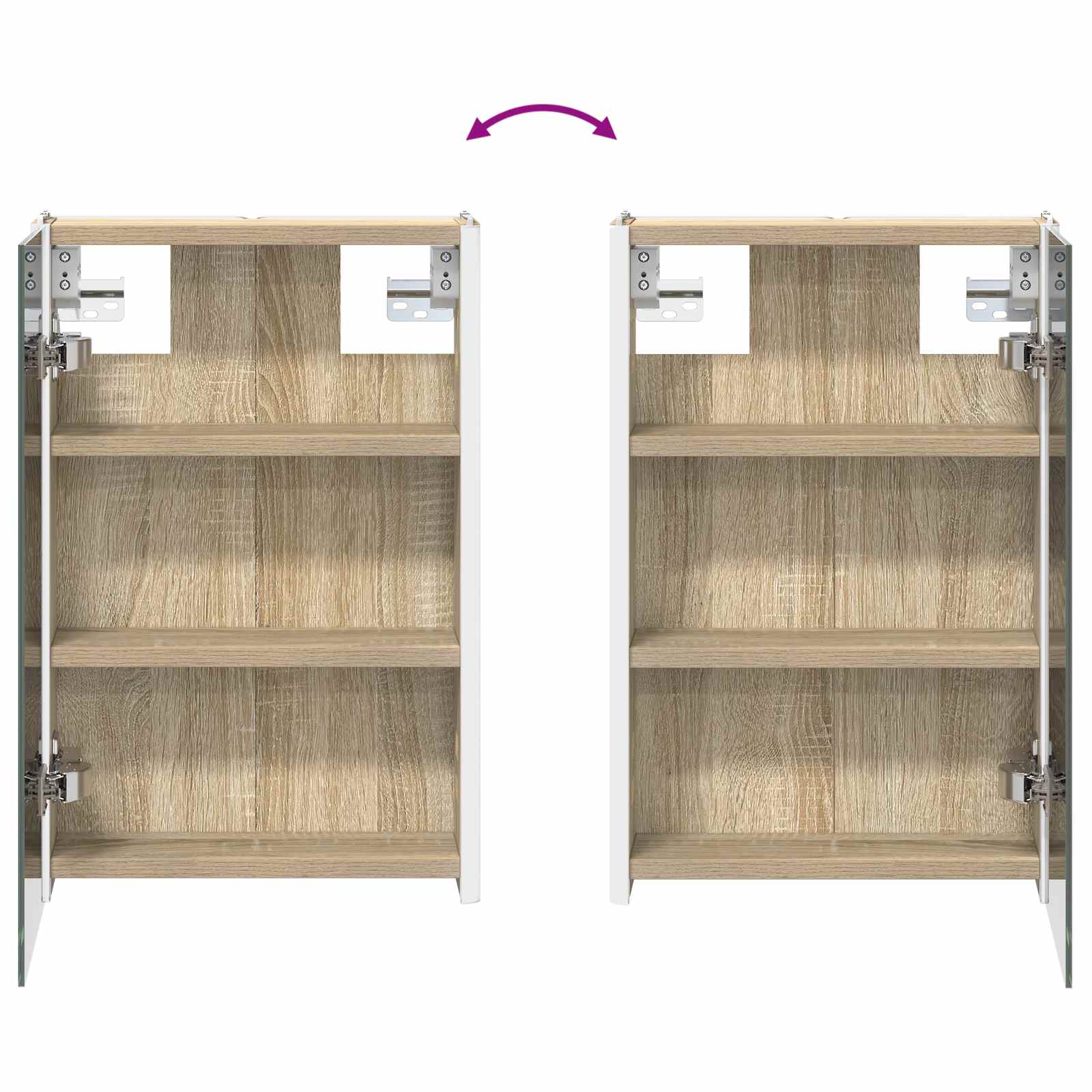 Koupelnová zrcadlová skříň Sonoma dub 33 x 11,5 x 50 cm - obrázek 12