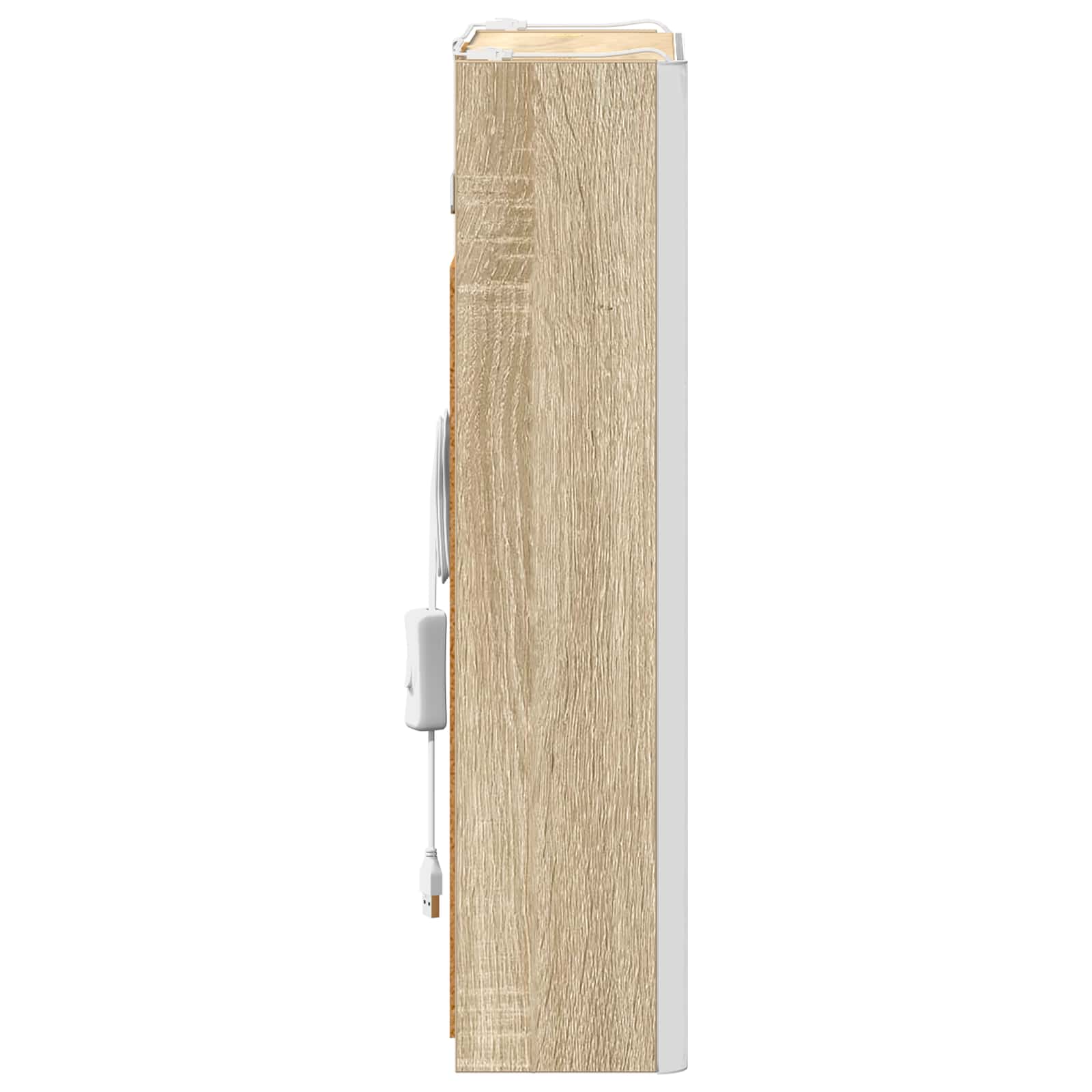 Koupelnová zrcadlová skříň Sonoma dub 33 x 11,5 x 50 cm - obrázek 8