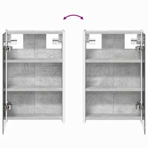 Koupelnová zrcadlová skříň Betonově šedá 33 x 11,5 x 50 cm - obrázek 12