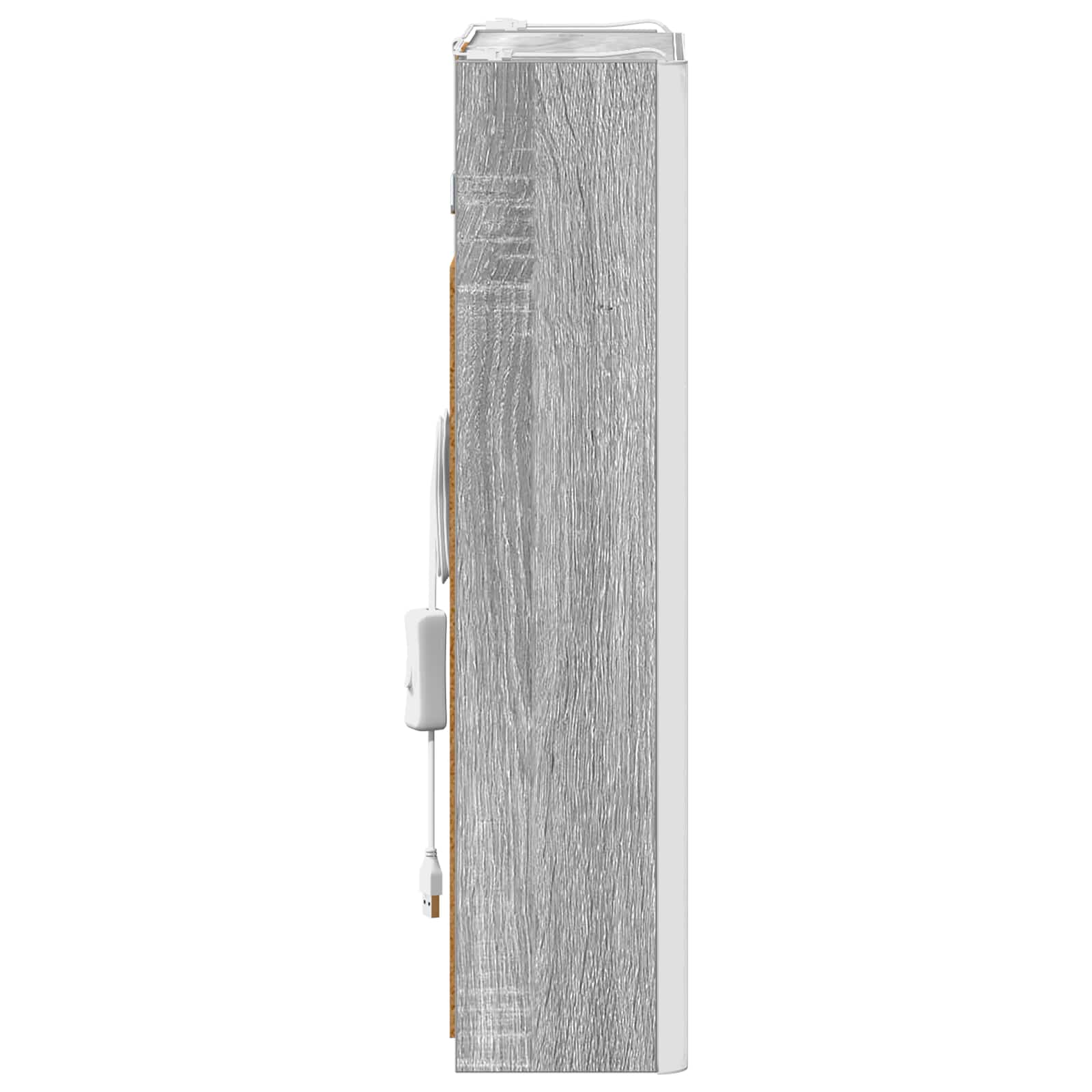 Badkamer spiegelkast Grijs Sonoma 33 x 11,5 x 50 cm - Afbeelding 8