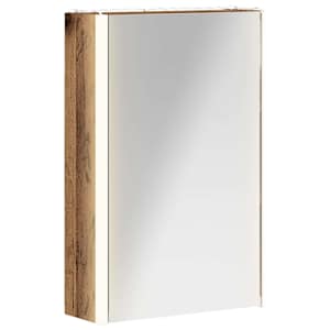Koupelnová zrcadlová skříň Staré dřevo 33 x 11,5 x 50 cm - obrázek 2