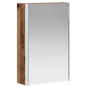 Koupelnová zrcadlová skříň Staré dřevo 33 x 11,5 x 50 cm - obrázek 5