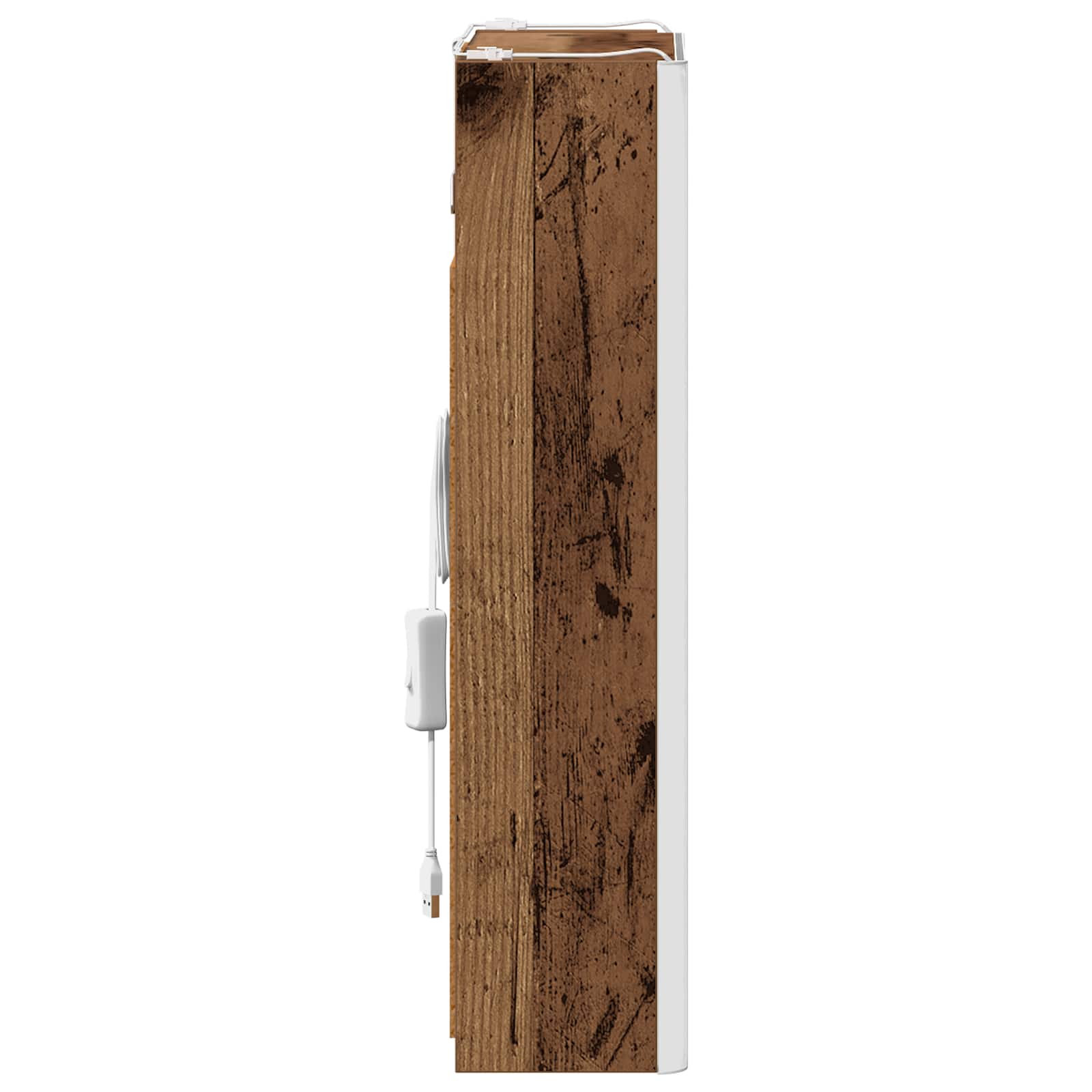 Koupelnová zrcadlová skříň Staré dřevo 33 x 11,5 x 50 cm - obrázek 8