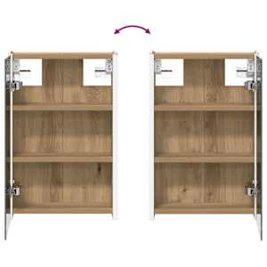 Koupelnová zrcadlová skříň Umělecký dub 33 x 11,5 x 50 cm - obrázek 12