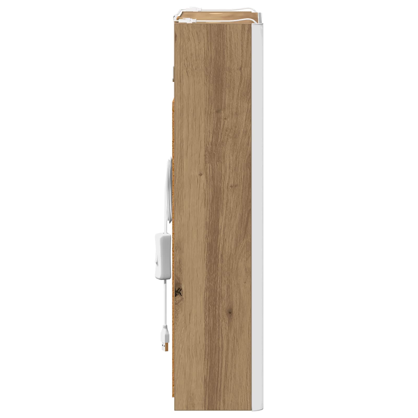 Koupelnová zrcadlová skříň Umělecký dub 33 x 11,5 x 50 cm - obrázek 8
