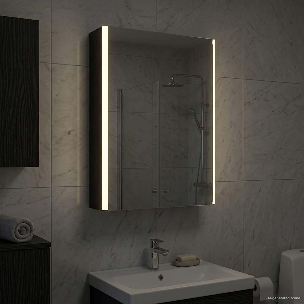 Koupelnová zrcadlová skříň Černý dub 43 x 11,5 x 60,5 cm - obrázek 4