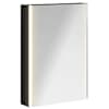 vidaXL Vannitoa peeglikapp Must tamm 43 x 11,5 x 60,5 cm Tehispuit