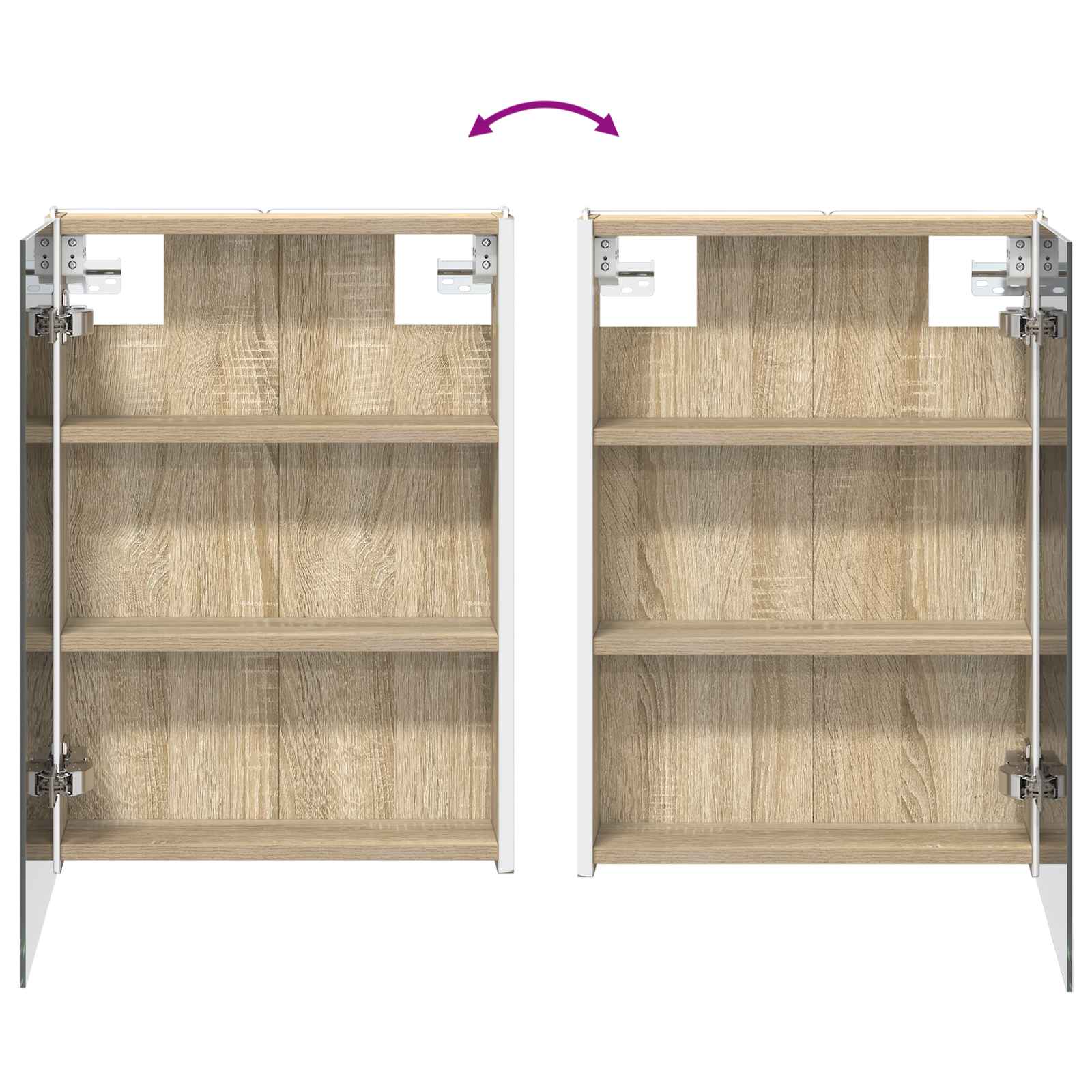 Koupelnová zrcadlová skříň Sonoma dub 43 x 11,5 x 60,5 cm - obrázek 12