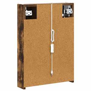 Koupelnová zrcadlová skříň Kouřový dub 43 x 11,5 x 60,5 cm - obrázek 9
