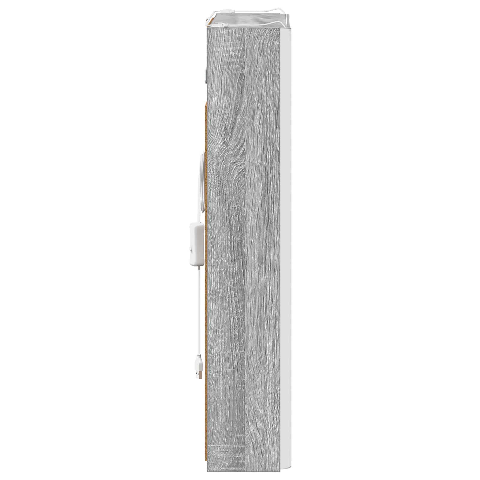 Koupelnová zrcadlová skříň Šedá Sonoma 43 x 11,5 x 60,5 cm - obrázek 8
