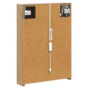 Koupelnová zrcadlová skříň Umělecký dub 43 x 11,5 x 60,5 cm - obrázek 9