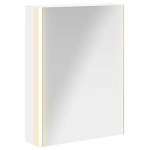 vidaXL Vannitoa peeglikapp Valge 53,5 x 15,5 x 70 cm Tehispuit
