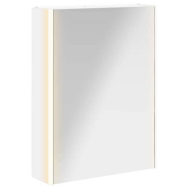 vidaXL Vannitoa peeglikapp Valge 53,5 x 15,5 x 70 cm Tehispuit