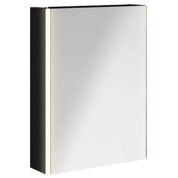 vidaXL Vannitoa peeglikapp Must tamm 53,5 x 15,5 x 70 cm Tehispuit