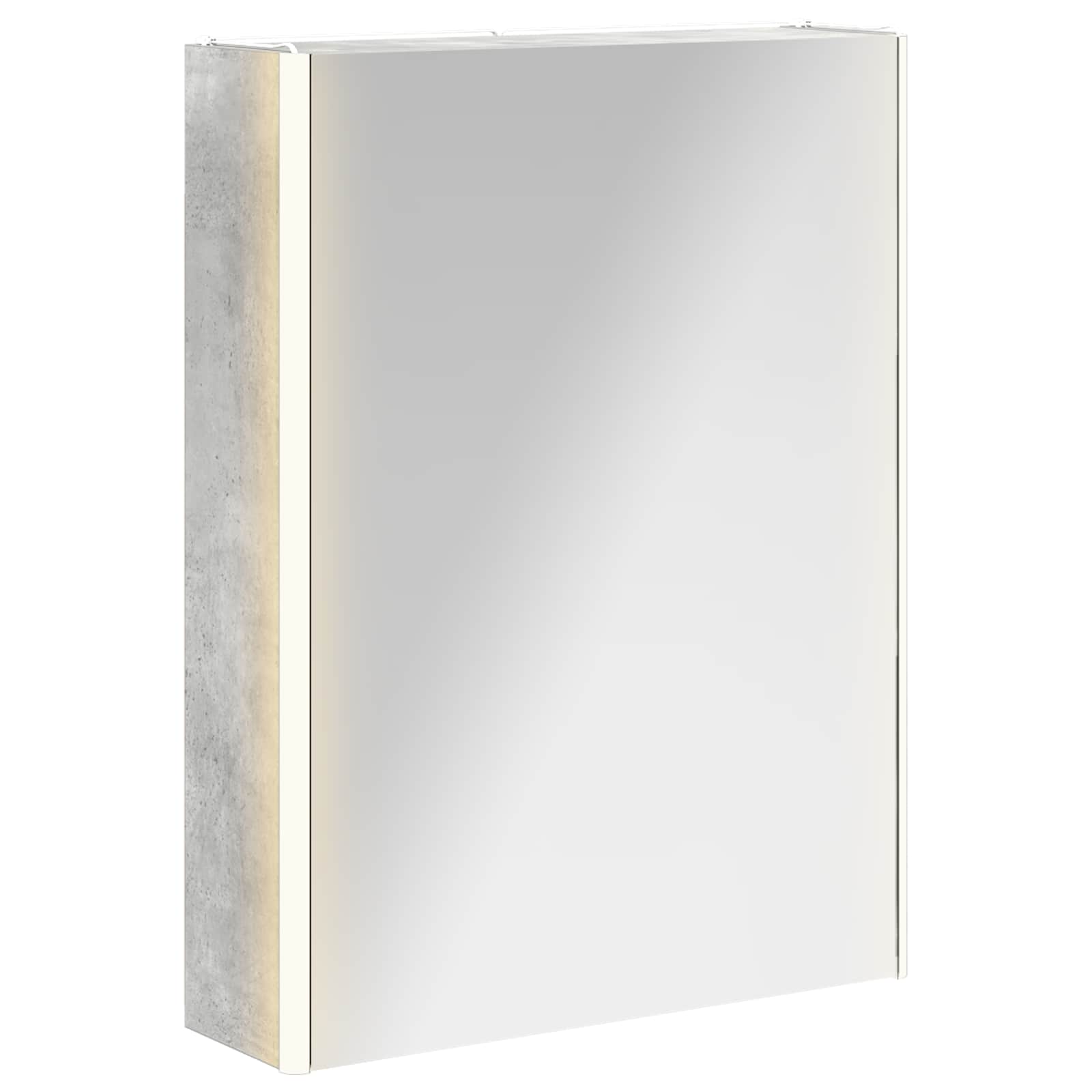 Koupelnová zrcadlová skříň Betonově šedá 53,5 x 15,5 x 70 cm - obrázek 2