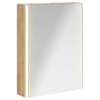 vidaXL Vannitoa peeglikapp Artisani tamme 53,5 x 15,5 x 70 cm