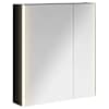 vidaXL Vannitoa peeglikapp Must tamm 63,5 x 15,5 x 70 cm Tehispuit