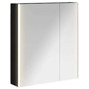Koupelnová zrcadlová skříň Černý dub 63,5 x 15,5 x 70 cm - obrázek 2