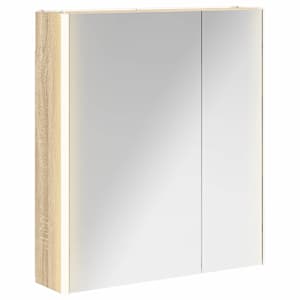 Koupelnová zrcadlová skříň Sonoma dub 63,5 x 15,5 x 70 cm - obrázek 2