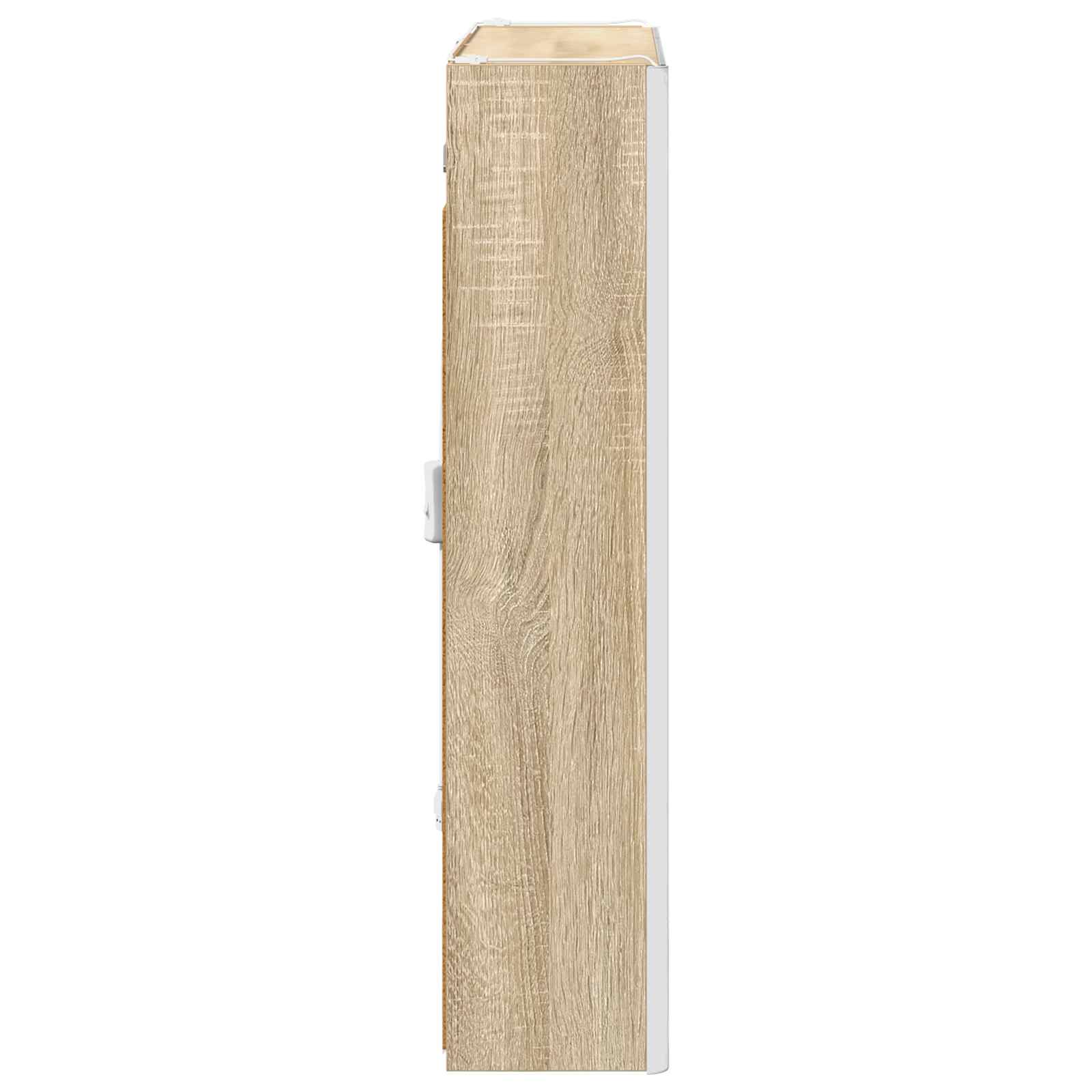 Koupelnová zrcadlová skříň Sonoma dub 63,5 x 15,5 x 70 cm - obrázek 8