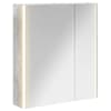 vidaXL Vannitoa peeglikapp Betoonhall 63,5 x 15,5 x 70 cm Tehispuit