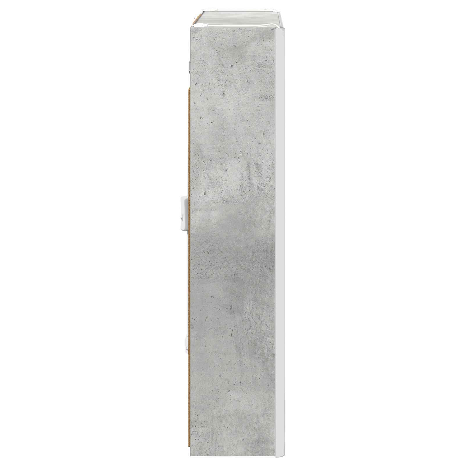 Koupelnová zrcadlová skříň Betonově šedá 63,5 x 15,5 x 70 cm - obrázek 8