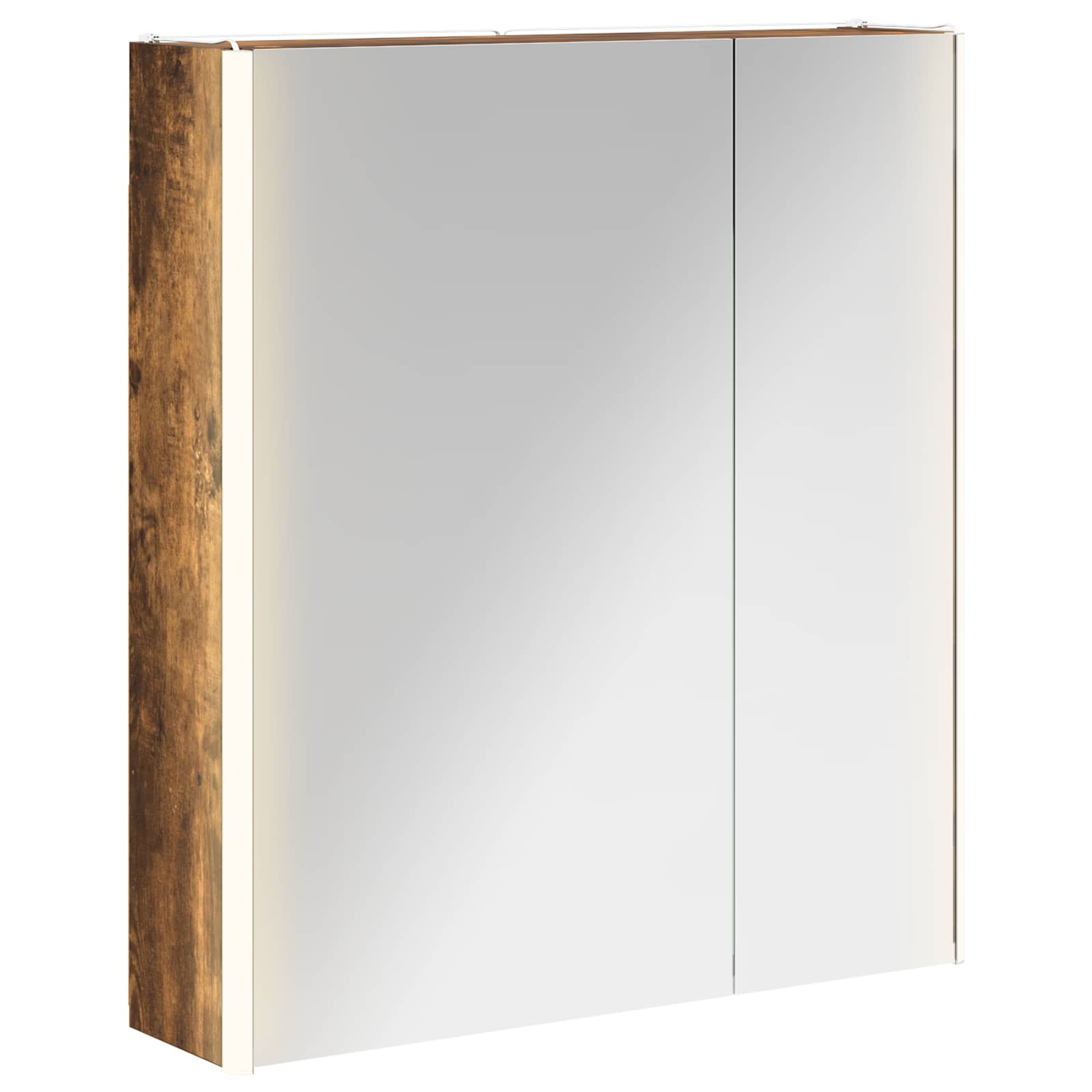 Koupelnová zrcadlová skříň Kouřový dub 63,5 x 15,5 x 70 cm - obrázek 2