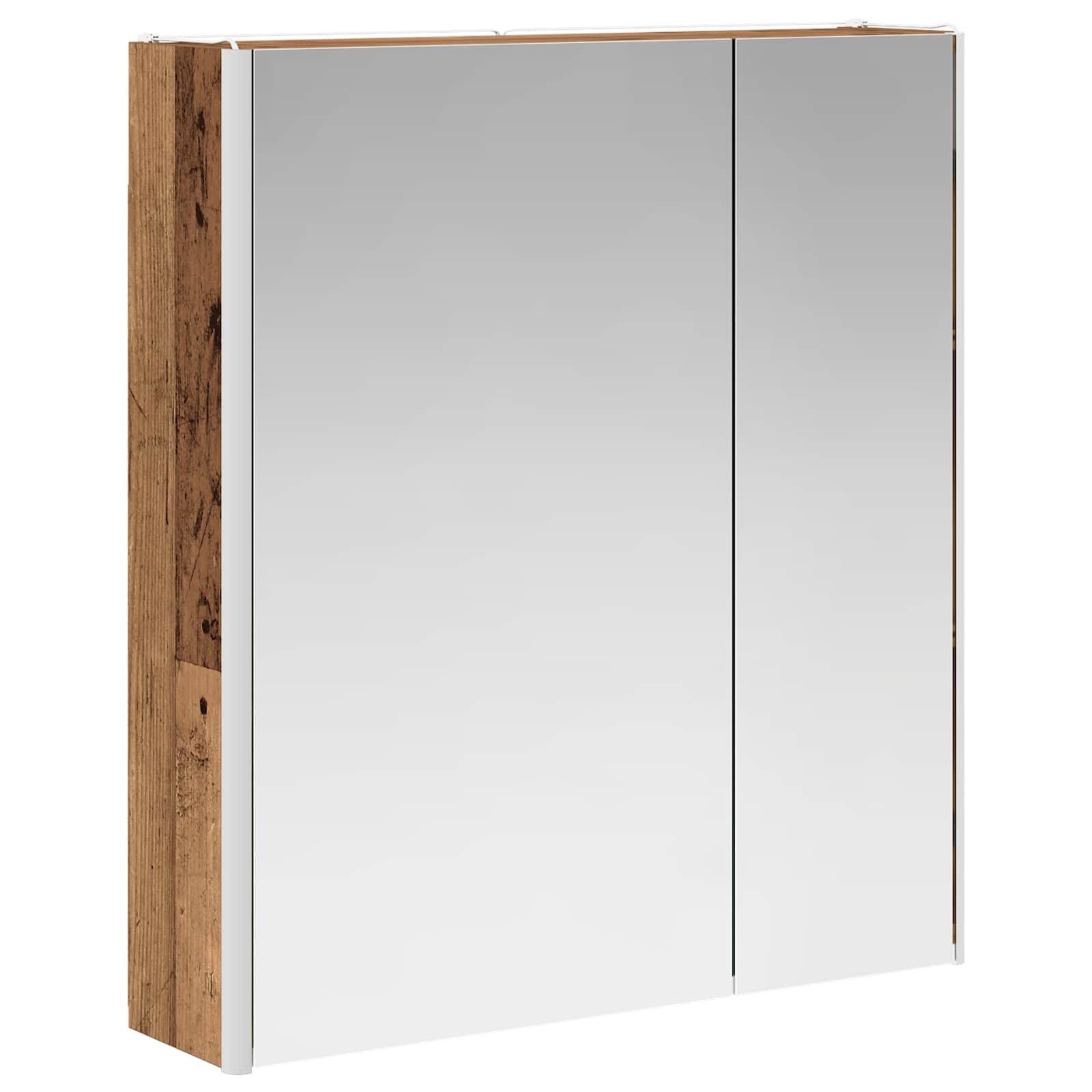 Koupelnová zrcadlová skříň Staré dřevo 63,5 x 15,5 x 70 cm - obrázek 5