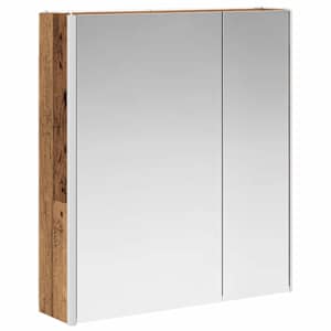 Koupelnová zrcadlová skříň Staré dřevo 63,5 x 15,5 x 70 cm - obrázek 5