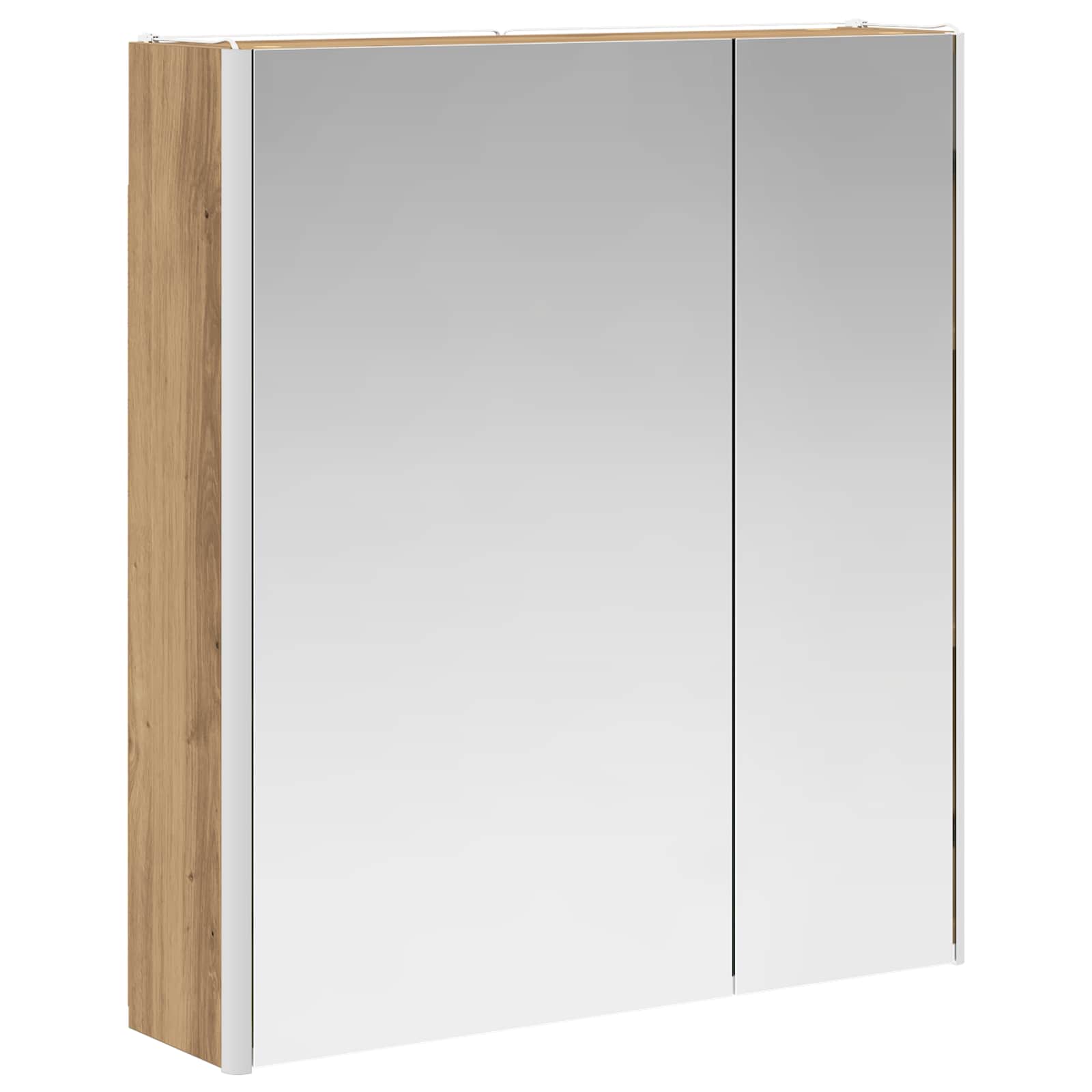 Koupelnová zrcadlová skříň Umělecký dub 63,5 x 15,5 x 70 cm - obrázek 5