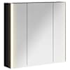 vidaXL Vannitoa peeglikapp Must tamm 63,5 x 15,5 x 60,5 cm Tehispuit