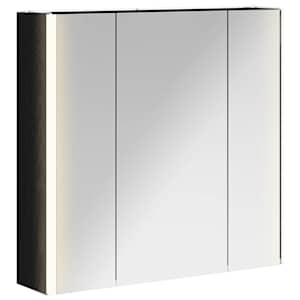 Koupelnová zrcadlová skříň Černý dub 63,5 x 15,5 x 60,5 cm - obrázek 2