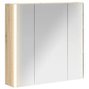 Koupelnová zrcadlová skříň Sonoma dub 63,5 x 15,5 x 60,5 cm - obrázek 2