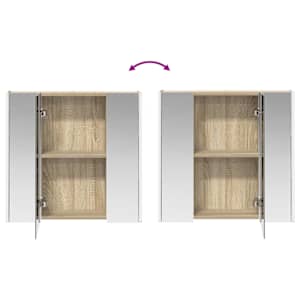 Koupelnová zrcadlová skříň Sonoma dub 63,5 x 15,5 x 60,5 cm - obrázek 12