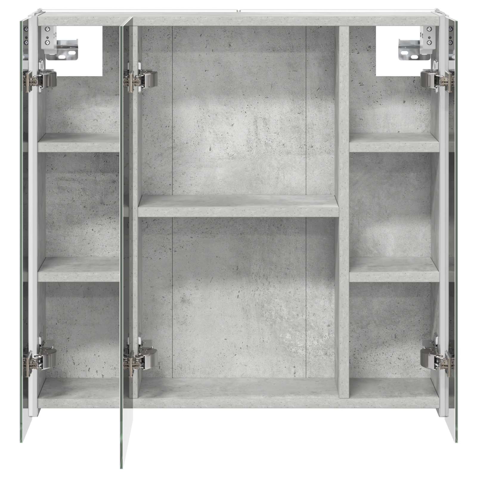 Koupelnová zrcadlová skříň Betonově šedá 63,5 x 15,5 x 60,5 cm - obrázek 7