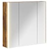 vidaXL Vannitoa peeglikapp Suitsetatud tamm 63,5 x 15,5 x 60,5 cm
