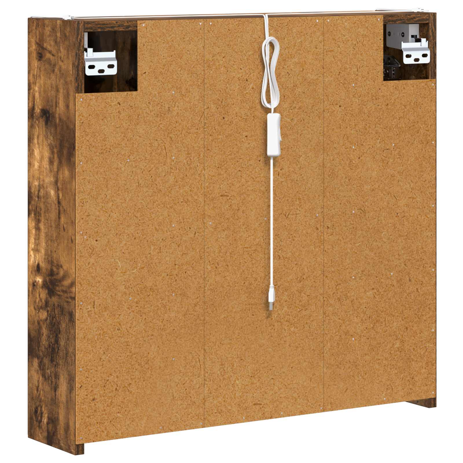 Koupelnová zrcadlová skříň Kouřový dub 63,5 x 15,5 x 60,5 cm - obrázek 9