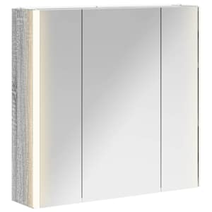 Koupelnová zrcadlová skříň Šedá Sonoma 63,5 x 15,5 x 60,5 cm - obrázek 2