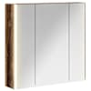 vidaXL Vannitoa peeglikapp Vana puit 63,5 x 15,5 x 60,5 cm Tehispuit