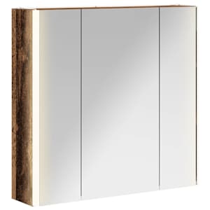 Koupelnová zrcadlová skříň Staré dřevo 63,5 x 15,5 x 60,5 cm - obrázek 2