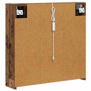 Koupelnová zrcadlová skříň Staré dřevo 63,5 x 15,5 x 60,5 cm - obrázek 9