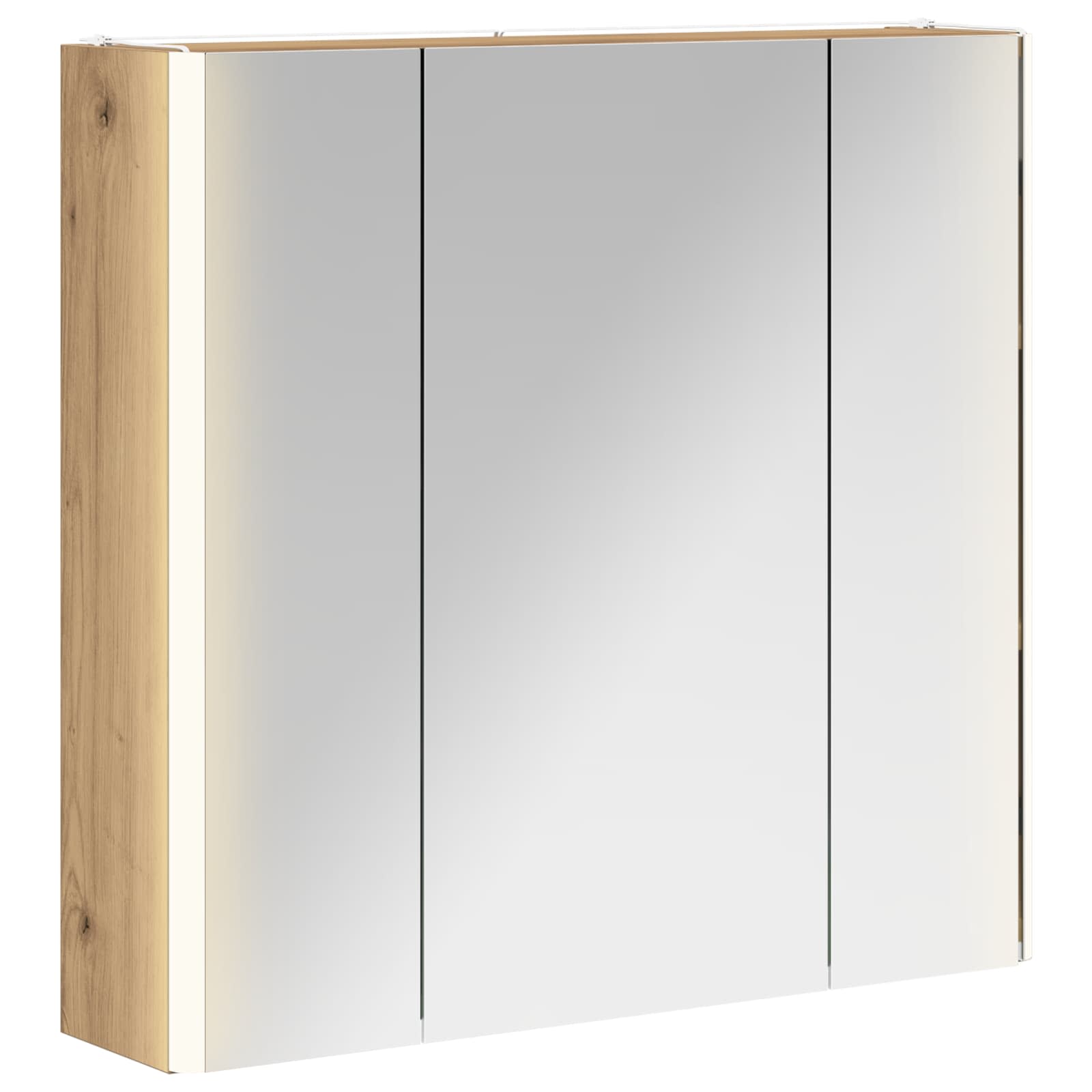 Koupelnová zrcadlová skříň Umělecký dub 63,5 x 15,5 x 60,5 cm - obrázek 2