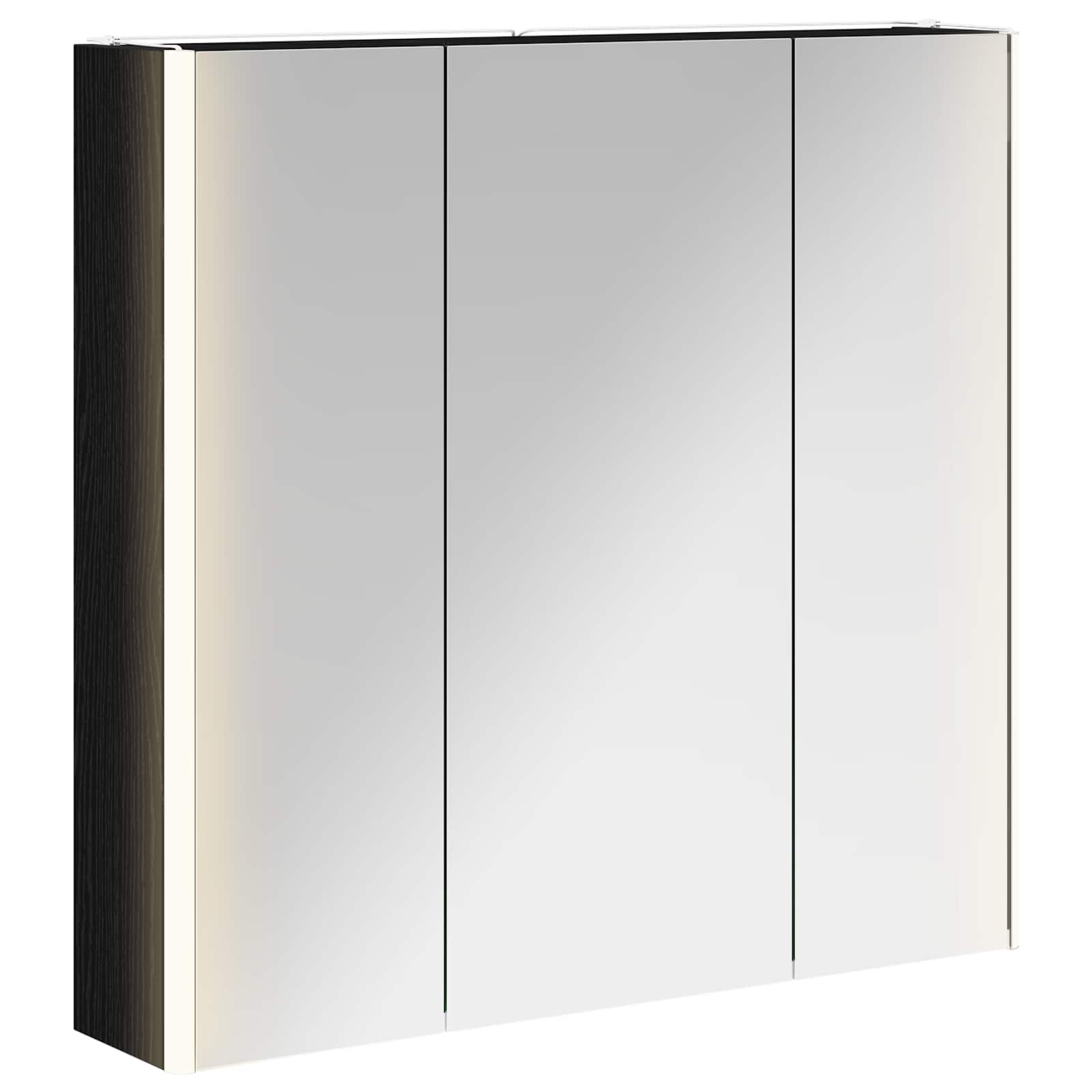 Koupelnová zrcadlová skříň Černý dub 73.5 x 15.5 x 70 cm - obrázek 2