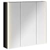 vidaXL Vannitoa peeglikapp Must tamm 73.5 x 15.5 x 70 cm Tehispuit